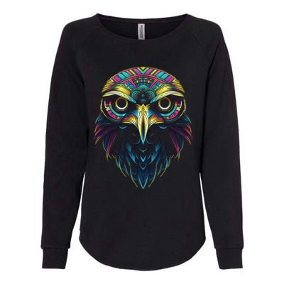 Graffiti Pop Art Of Eagle Animal Graphic Tees For Womens California Wash Sweatshirt