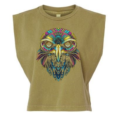 Graffiti Pop Art Of Eagle Animal Graphic Tees For Garment-Dyed Women's Muscle Tee
