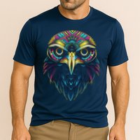 Graffiti Pop Art Of Eagle Animal Graphic Tees For Cooling Performance Crew T-Shirt