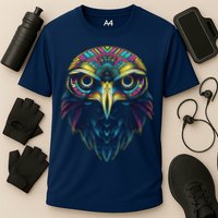 Graffiti Pop Art Of Eagle Animal Graphic Tees For Cooling Performance Crew T-Shirt