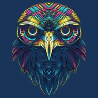 Graffiti Pop Art Of Eagle Animal Graphic Tees For Cooling Performance Crew T-Shirt