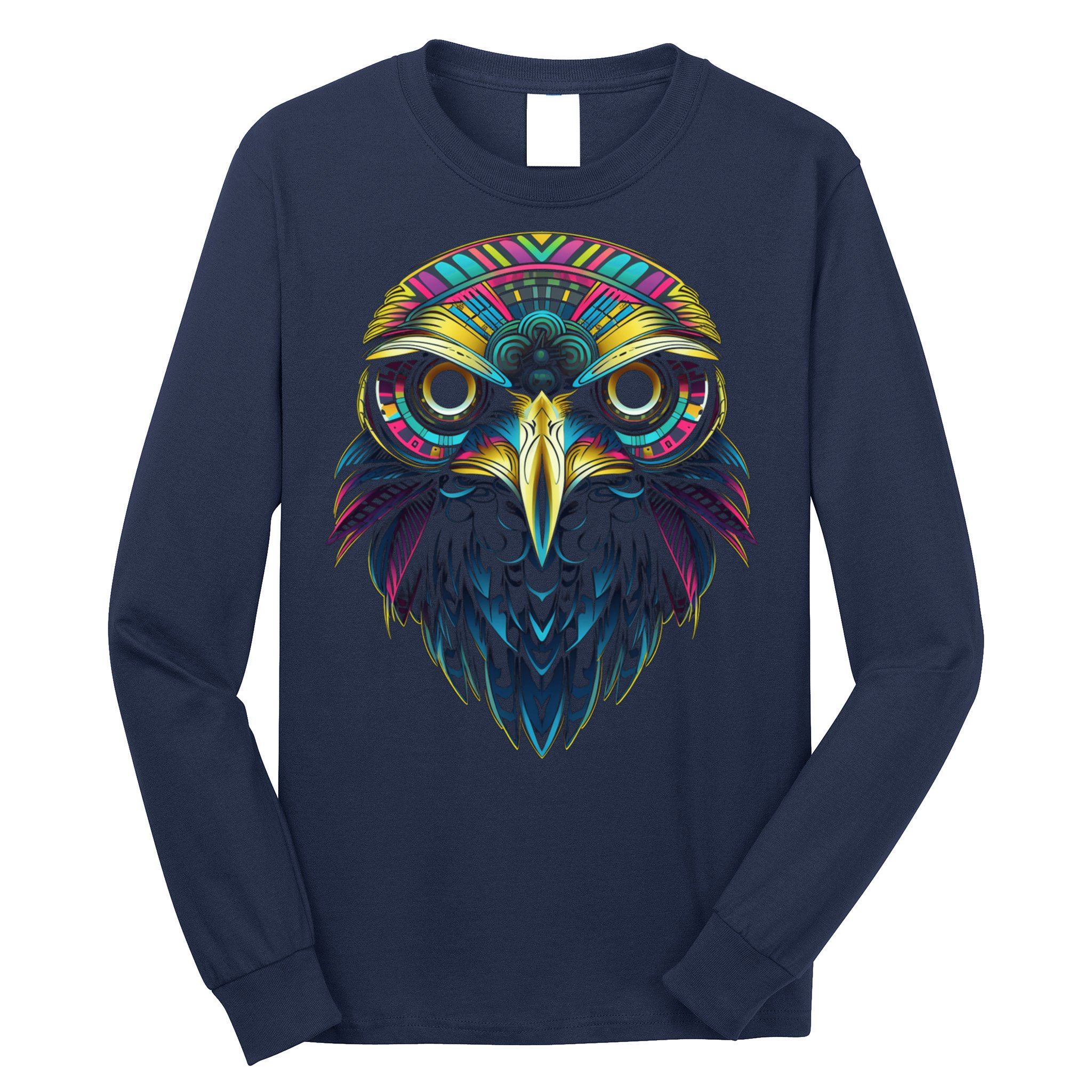 Graffiti Pop Art Of Eagle Animal Graphic Tees For Long Sleeve Shirt