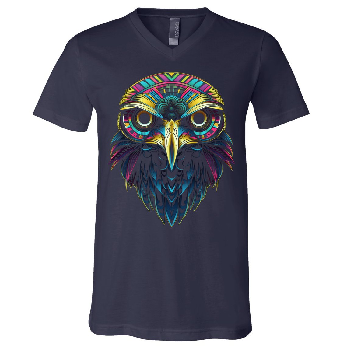 Graffiti Pop Art Of Eagle Animal Graphic Tees For V-Neck T-Shirt