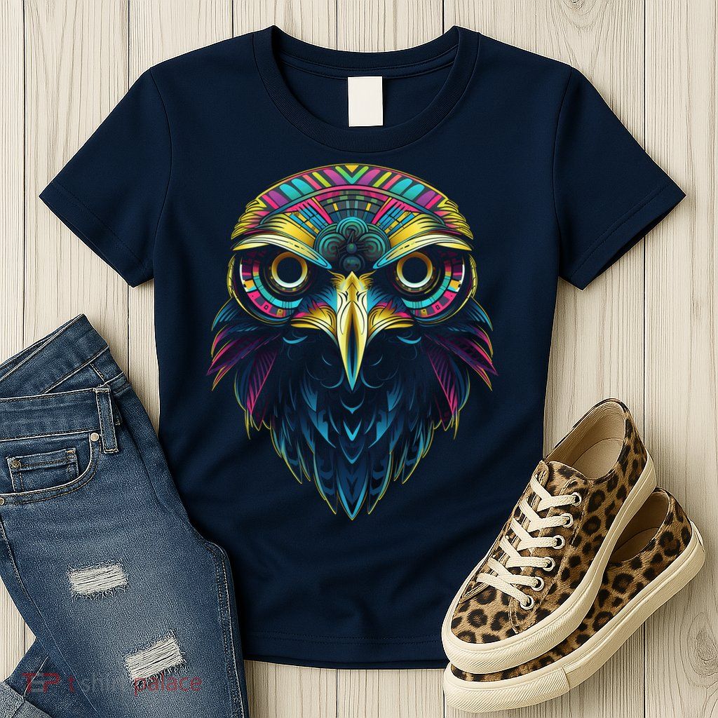Graffiti Pop Art Of Eagle Animal Graphic Tees For Womens T-Shirt