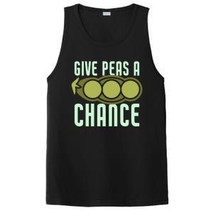 Give Peas A Chance Funny Veggie Veganism Food Cool Gift PosiCharge Competitor Tank