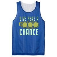 Give Peas A Chance Funny Veggie Veganism Food Cool Gift Mesh Reversible Basketball Jersey Tank