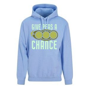 Give Peas A Chance Funny Veggie Veganism Food Cool Gift Unisex Surf Hoodie