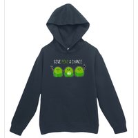 Give Peas A Chance Foodie Or Cook Urban Pullover Hoodie