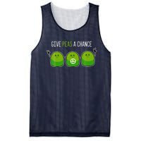 Give Peas A Chance Foodie Or Cook Mesh Reversible Basketball Jersey Tank