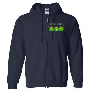 Give Peas A Chance Foodie Or Cook Full Zip Hoodie