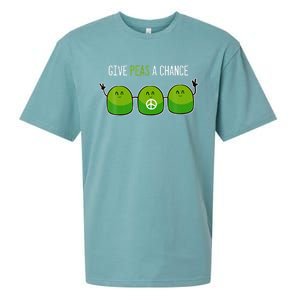 Give Peas A Chance Foodie Or Cook Sueded Cloud Jersey T-Shirt