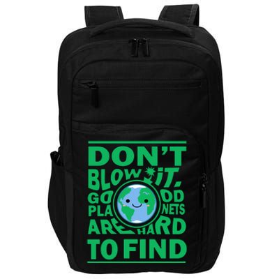 Good Planets Are Hard To Find Earth Day Impact Tech Backpack