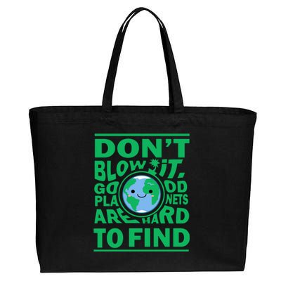 Good Planets Are Hard To Find Earth Day Cotton Canvas Jumbo Tote