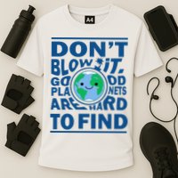 Good Planets Are Hard To Find Earth Day Cooling Performance Crew T-Shirt