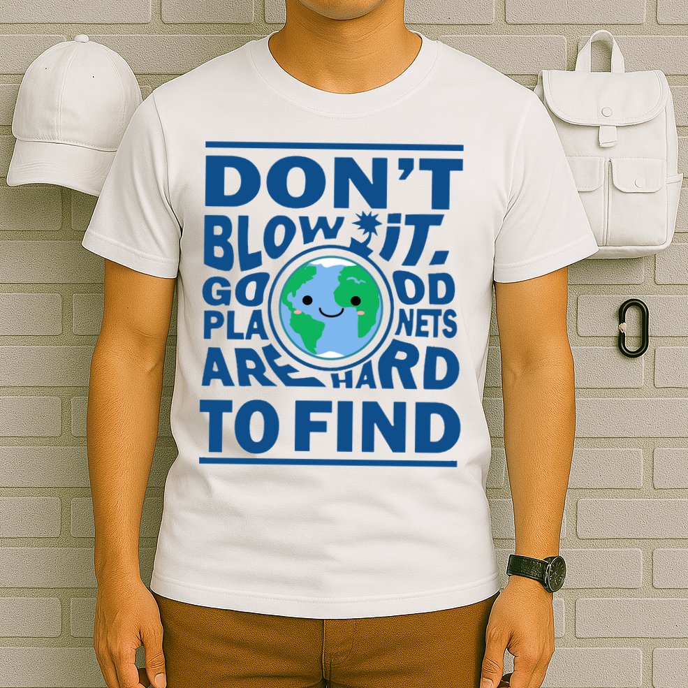 Good Planets Are Hard To Find Earth Day T-Shirt