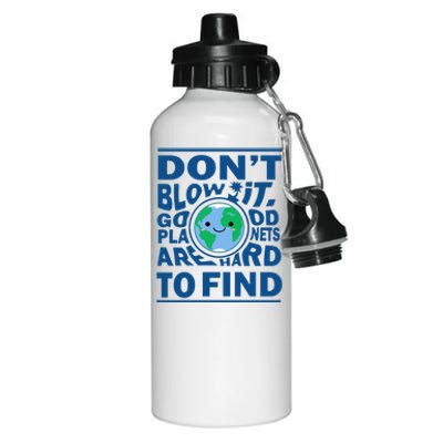 Good Planets Are Hard To Find Earth Day Aluminum Water Bottle