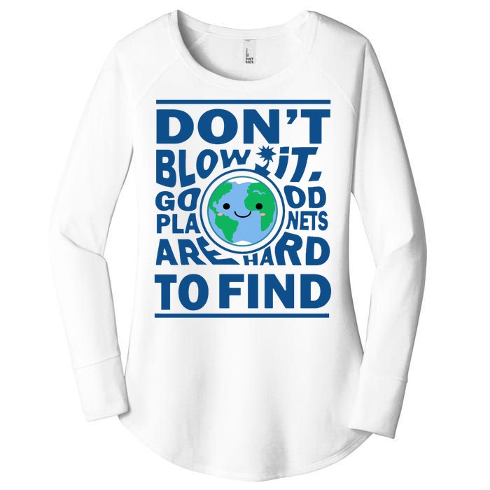 Good Planets Are Hard To Find Earth Day Women's Perfect Tri Tunic Long Sleeve Shirt