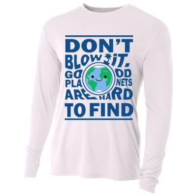 Good Planets Are Hard To Find Earth Day Cooling Performance Long Sleeve Crew