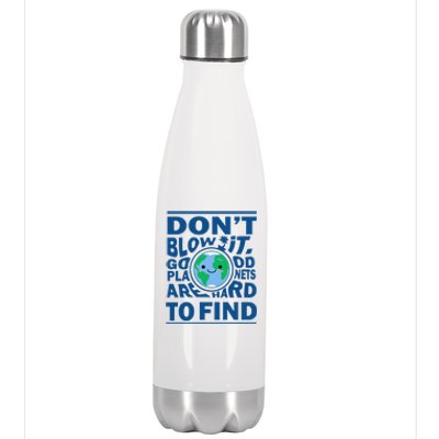 Good Planets Are Hard To Find Earth Day Stainless Steel Insulated Water Bottle