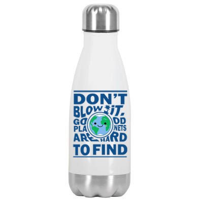 Good Planets Are Hard To Find Earth Day Stainless Steel Insulated Water Bottle