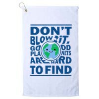 Good Planets Are Hard To Find Earth Day Platinum Collection Golf Towel