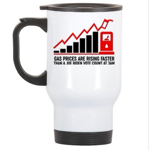 Gas Prices Are Rising Faster Than A Joe Biden Vote Count At 3am Stainless Steel Travel Mug