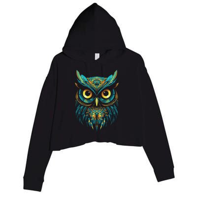 Graffiti Pop Art Of Owl Animal Graphic Tees For Crop Fleece Hoodie