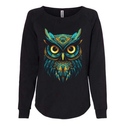 Graffiti Pop Art Of Owl Animal Graphic Tees For Womens California Wash Sweatshirt