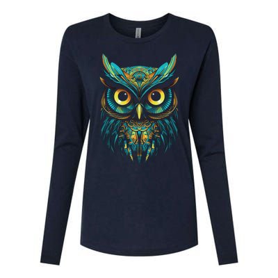 Graffiti Pop Art Of Owl Animal Graphic Tees For Womens Cotton Relaxed Long Sleeve T-Shirt