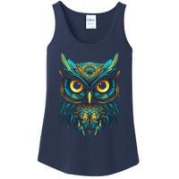 Graffiti Pop Art Of Owl Animal Graphic Tees For Ladies Essential Tank