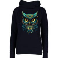 Graffiti Pop Art Of Owl Animal Graphic Tees For Womens Funnel Neck Pullover Hood