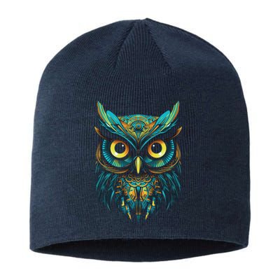 Graffiti Pop Art Of Owl Animal Graphic Tees For Sustainable Beanie