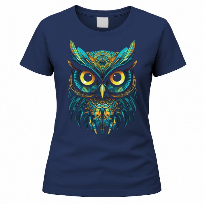 Graffiti Pop Art Of Owl Animal Graphic Tees For Women's T-Shirt