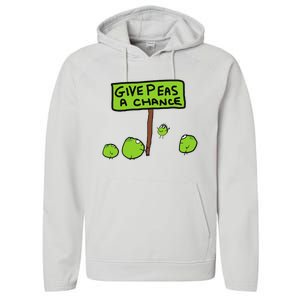 Give Peas A Chance Performance Fleece Hoodie