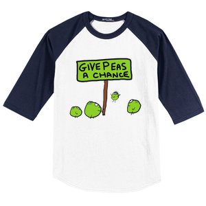 Give Peas A Chance Baseball Sleeve Shirt