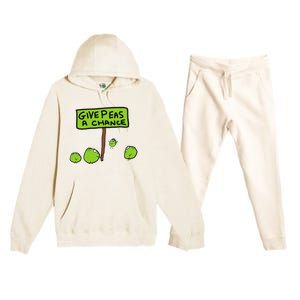 Give Peas A Chance Premium Hooded Sweatsuit Set