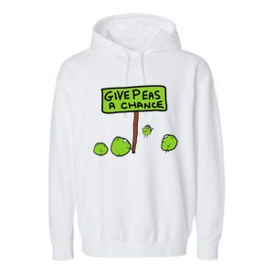 Give Peas A Chance Garment-Dyed Fleece Hoodie