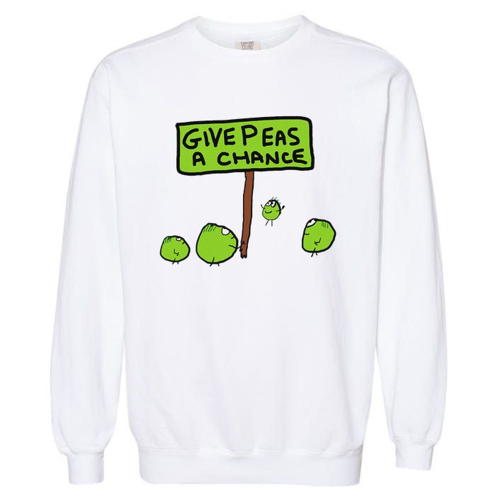 Give Peas A Chance Garment-Dyed Sweatshirt