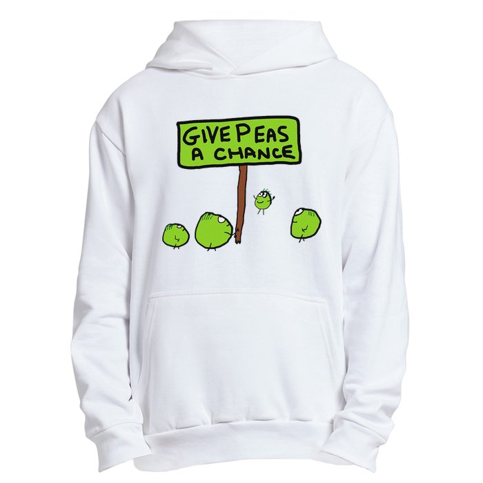 Give Peas A Chance Urban Pullover Hoodie