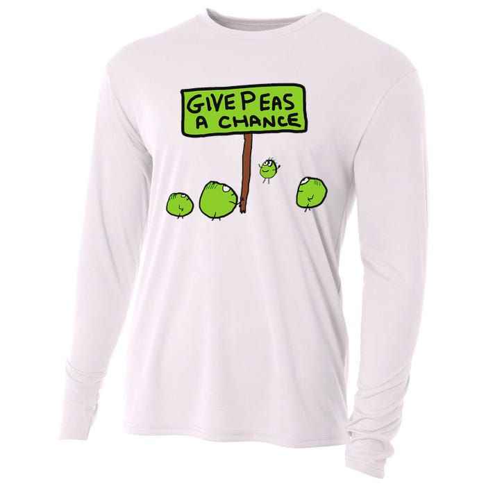 Give Peas A Chance Cooling Performance Long Sleeve Crew