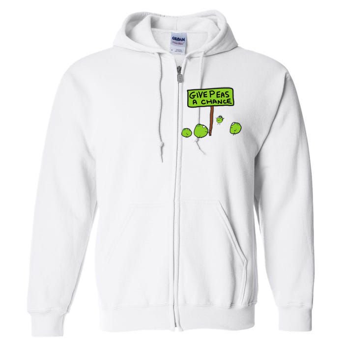 Give Peas A Chance Full Zip Hoodie