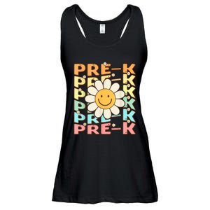 Groovy Prek Back To School Funny First Day Of Prek Ladies Essential Flowy Tank