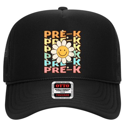 Groovy Prek Back To School Funny First Day Of Prek Trucker Hat