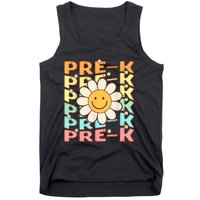 Groovy Prek Back To School Funny First Day Of Prek Tank Top