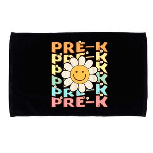 Groovy Prek Back To School Funny First Day Of Prek Microfiber Hand Towel