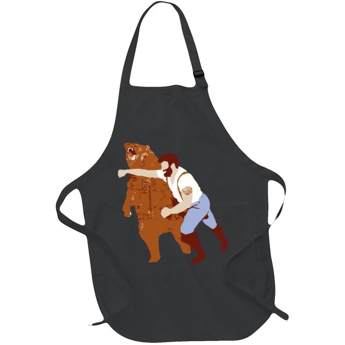 Guy Punching Bear Apron