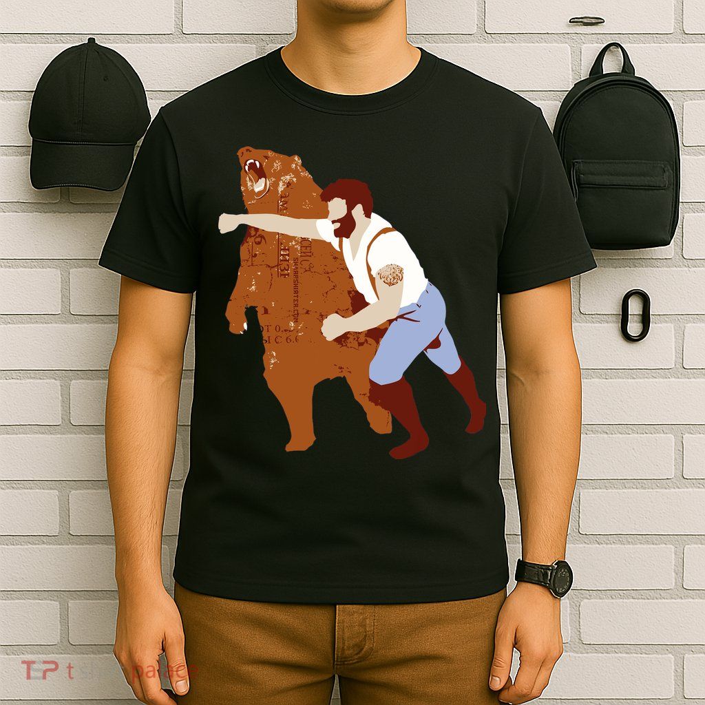 Guy Punching Bear T-Shirt