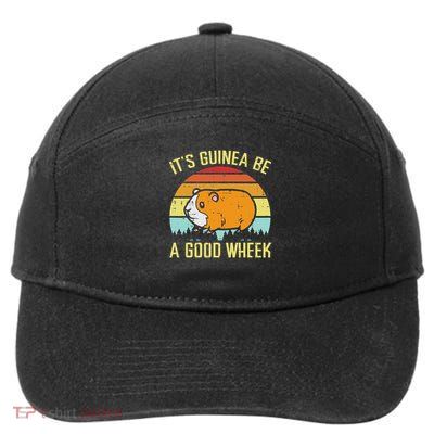 Guinea Pig Be A Good Wheek Funny Cavy Pun Women Men Kids 7-Panel Snapback Hat