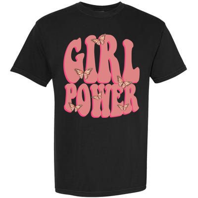 Girl Power Butterfly Retro Garment-Dyed Heavyweight T-Shirt