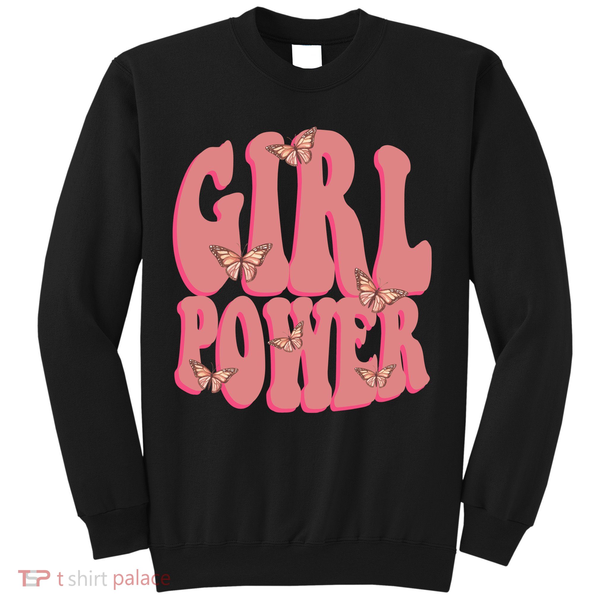 Girl Power Butterfly Retro Sweatshirt